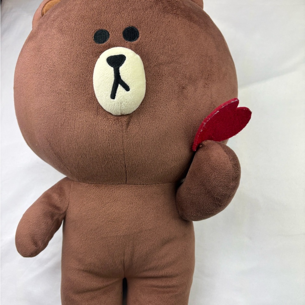 FRIENDS Brown Bear with Red Heart Plush